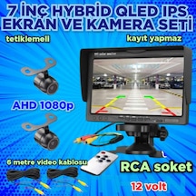 2 Ad150'' Geniş Açı Ahd 1080p Kelebek Kamera Ve 7 İnç Qled Ekran