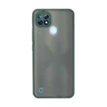 Realme C21 Uyumlu Kılıf Montreal Silikon Kapak - Yeşil