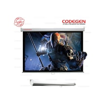 Codegen Ax-24 Storlu Projeksiyon Perdesi 240x200 Arkası Siyah Fonlu - Duvar/tavan Asılabilir