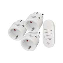 Brennenstuhl Yeni Nesil Comfort-line Uzaktan Kumandalı 3 Soketli Priz