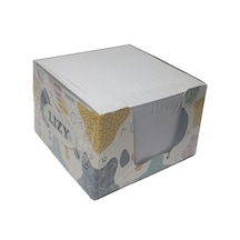 Küp Bloknot Kağıdı 9 x 9 CM 1.  Hamur Beyaz (400yp)