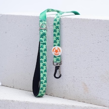 Frog Leash Kurbağa Desenli Kedi Köpek Sevk & Gezdirme Kayışı Köpek Uzatma Tasması-1,5cm Yeşil