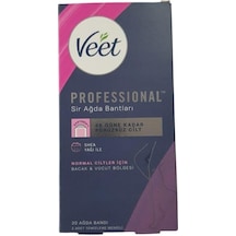 Veet Pro Normal Ciltler İçin Shea Yağı ile Sir Ağda Bantları 20'li