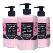 Deep Fresh Romance Pembe Gül Sıvı Sabun 500 ML x 3