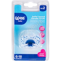 5 Adet Wee Baby Şeffaf Desenli Damaklı Emzik No 2