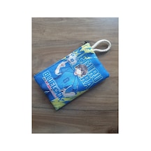 Owl Bag Blue Lock - Meguru Bachira Mavi Desenli Tasarım Cüzdan Kalemlik Çanta Düzenleyici Diğer