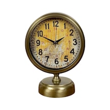 Büro Ev Ofis Hediyesi İçin 20x25cm Retro Dekor Metal Masa Saati Diğer