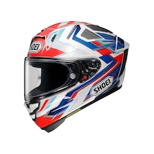 Shoei X-Spirit Pro Escalate Tc-10 Kapalı Kask Beyaz - Kırmızı - Mavi