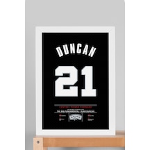 Tim Duncan Forma Çerçeveli Tablo - Nba San Antonio Spurs Jersey