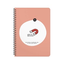 Keskin Color Hisli Şeyler Hepsi De Beni Bulur Orta Boy Çizgili Defter 124-Pembe