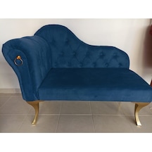 Modern Köşe Koltuğu Alda Josefin Puf Bench Laci Lacivert