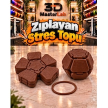 Zıplayan Stres Topu Clicker Stres Topu Lastik Mekanizmalı 3d Baskı Mekanik Fidget Oyuncak Ms-4