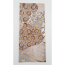 Angel Çanta Aksesuar 120X50 Cm Kahverengi Pamuklu Astarlık Kumaş Çiçek Desenli