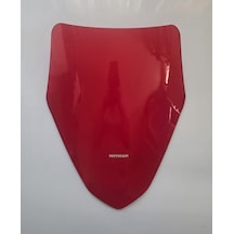 Motocam Sfm Lahos 50 Ön Cam 2024-2026 Model 43cm Kırmızı Renkli Sportif