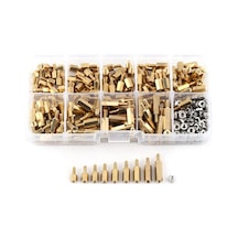 360pcs Hex Pirinç Standoff M2.5 Erkek-female Dişli Ara Ara Standoff Anakartı Vidalı Fındık Sütunu