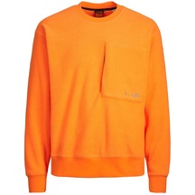 Jack Jones Erkek Cep Modelli Tarz Bisiklet Yaka Sweatshirt 12241523