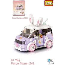 Loz Mini Block Serisi/ Mor Araba -lz4208 242 Parça Oyuncak Yapım Seti