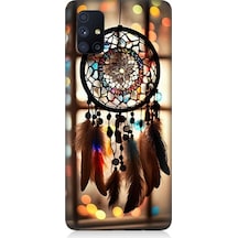 Samsung Galaxy M51 Uyumlu Düş Kapanı Dreamcatcher Desenli Silikon Kılıf