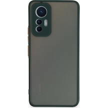 Mi 12 Lite Kılıf Montreal Silikon Kapak - Yeşil Düz Renkli