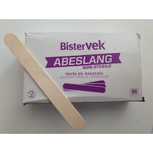 Abeslang Tahta Dil Basacağı 100'Lük 5 Kutu 500 Adet Bistervek