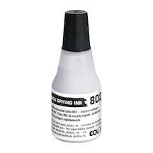 Colop 802 25ml Çabuk Kuruyan Mürekkep Beyaz Siyah