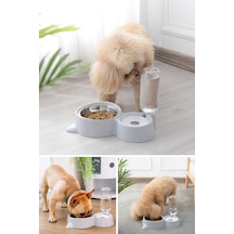 Technosmart Otomatik Su Sebilli Büyük Boy Kedi Köpek Mama ve Su Kabı