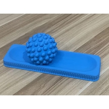 3d Baskı Ayak Masaj Topu Ve Tepsi Seti Dikenli Ayak Taban Masaj Aleti Ev Ayak Rahatlatıcı - Mavi