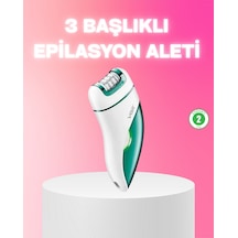 3 - 557 - İn 1 Epilatör Metal Başlıklı Ipx5 Su Geçirmez 90 Dakika Şarjlı - Csmo-tex - Epilasyon Cihazı