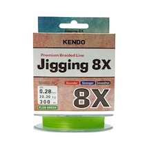 Kendo Jigging 8X Flash 300Mt Fluo Green Örgü Ip Misina