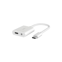 Belkin Rockstar 3,5 Mm Ses + Usb-c Şarj Adaptörü, Usb-c 60w Güç