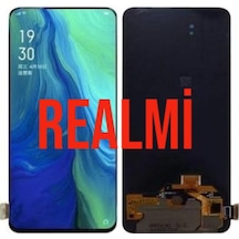 Oppo Reno Z Parmak Izi Çalışır Lcd Ekran Dokunmatik B-7000 Çok Renkli