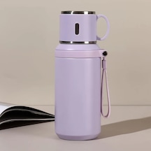 Boatshop1 Mor 600ml Paslanmaz Celik Izole Cay Demleme Sisesi Sizdirmaz Bulasik Makinesi Uygun Outdoor Beyaz Pembe Mor