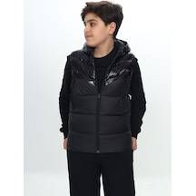 Toontoy Erkek Çocuk Parlak Görünümlü Şişme Yelek Siyah Toontoy Erkek Çocuk Parlak Görünümlü Şişme Yelek Siyah