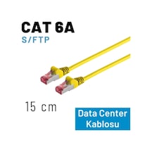 Irenıs 15 Cm Cat6a S/ftp Ethernet Data Center Patch Kablo, Sarı