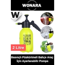 Ergonomik Ayarlanabilir Basınçlı Püskürtmeli 2 Litre Profesyonel Bahçe Araç Temizleme Pompası