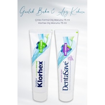 DentaSave Klorhex Günlük Bakım Diş Macunu + Çinko İçerikli Tam Koruma Diş Macunu 2 x 75 ML