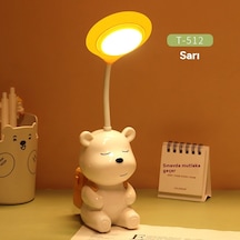 Çok Fonksiyonlu, Çizgi Filmli Usb Şarjlı Çalışma Lambası, Öğrenci Okuma Ve Göz Koruma Amaçlı Masa Lambası, Yatak Odası Ve Çocuk Yatak Başı İçin Gece Lambası Sarı Çok Fonksiyonlu, Çizgi Filmli Usb Şarjlı Çalışma Lambası, Öğrenci Okuma Ve Göz Koruma Amaçlı Masa Lambası, Yatak Odası Ve Çocuk Yatak Başı İçin Gece Lambası Sarı