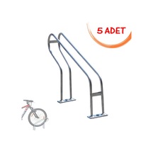 Bisiklet Park Standı Bisiklet Parkı Tekli Bisiklet Park Yeri Alanı Demiri 5 Adet Gri