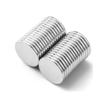 Dünya Magnet Yuvarlak Neodyum Mıknatıs 10 Mm X 1 Mm , Güçlü Magnet, 10 Adet