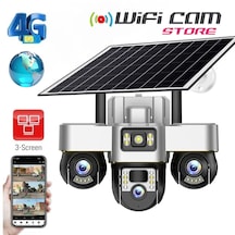 3 Motorlu V380 4g Solar Kamera