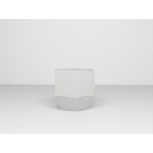 Nuano Consept Lotus Serisi Köşeli Saksı Beyaz 40x55