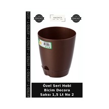 Özel Seri Hobi Bicim Decora Saksı 1,5 Lt No 2