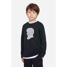Tshirthane Sherlock Impossible Baskılı Unisex Çocuk Siyah Sweatshirt