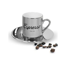 Kişiye Özel Aynalı Gümüş Espresso Fincanı