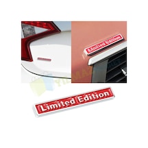 Limited Edition Torpido Bagaj Logo Amblem 3D Metal Paslanmaz Kırmızı