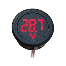 Voltmetre Dc 4-100v Led Dijital Ekran Dairesel Kırmızı