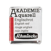Akademie Aquarell Yarım Tablet Sulu Boya 666 English Red