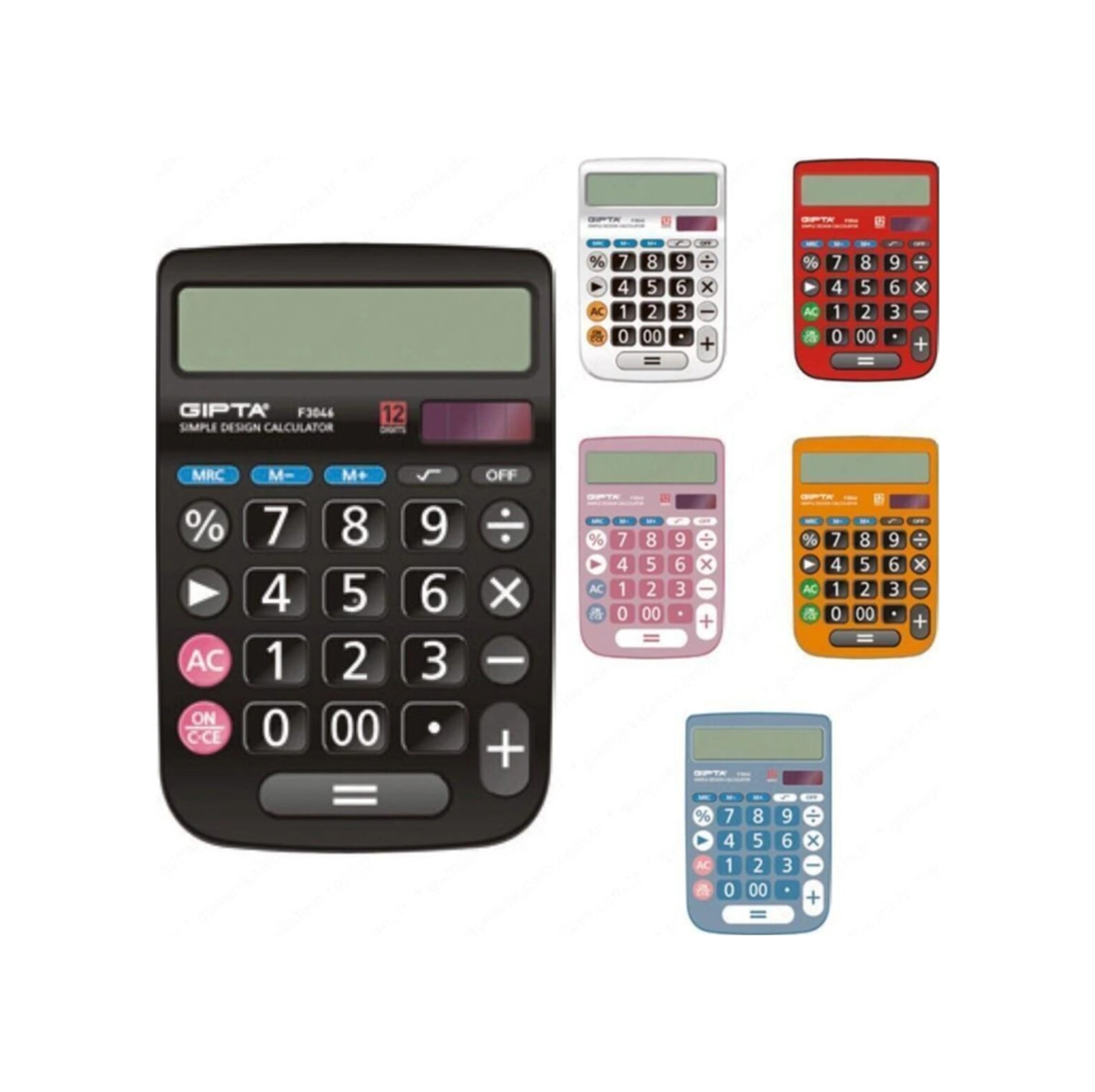 F3046 Büyük Hesap Makinesi 12 Haneli 1 Adet Diğer