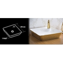 Lena Tezgah Üstü Çanak Lavabo E -4620A