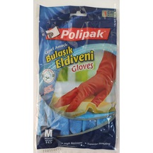 Polipak Bulaşık Eldiveni Gloves M Boy 8-8,5 Mavi